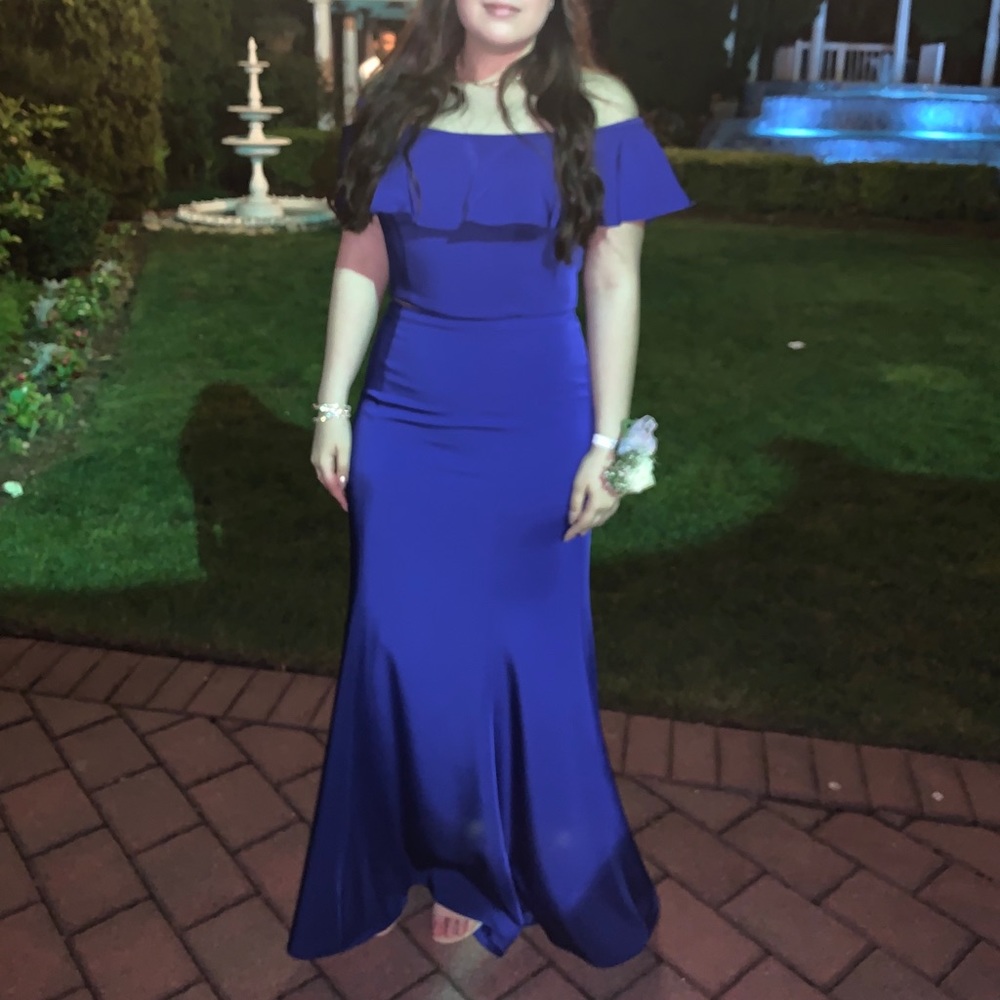 Blue prom dress
